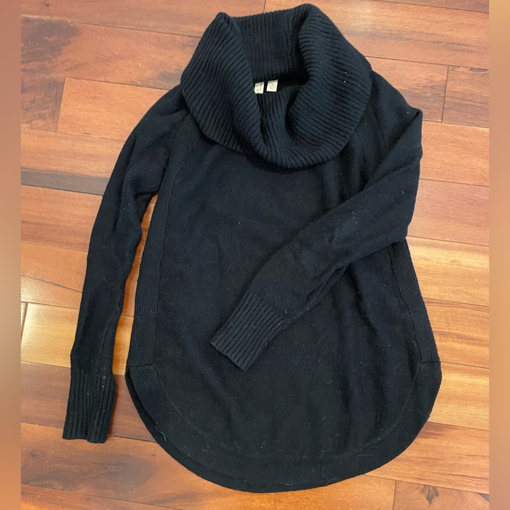Anthropology black sweater XS